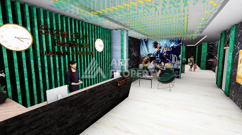 Апартаменты в роскошном комплексе с богатой инфраструктурой планировки 2+1, 80м2 - Ракурс 14