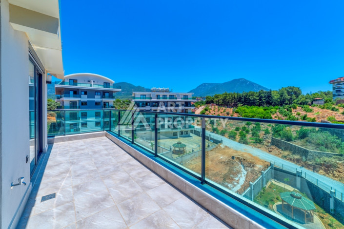 Двухуровневые апартаменты в новом комплексе планировки 2+1 в районе Оба, 100м2 - Ракурс 3