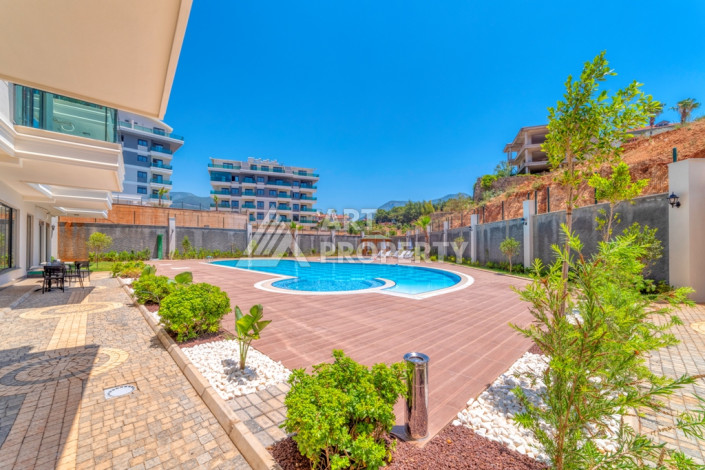 Двухуровневые апартаменты в новом комплексе планировки 2+1 в районе Оба, 100м2 - Ракурс 4