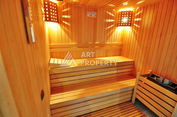 Вилла с собственным бассейном, сауной и гаражом в районе Каргыджак, 3+1, 330м2 - Ракурс 27