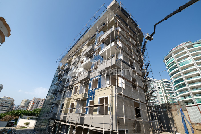 Квартира 1+1, 50м2, в доме на финальной стадии строительства, в районе Махмутлар, в 600 метрах от моря. - Ракурс 6