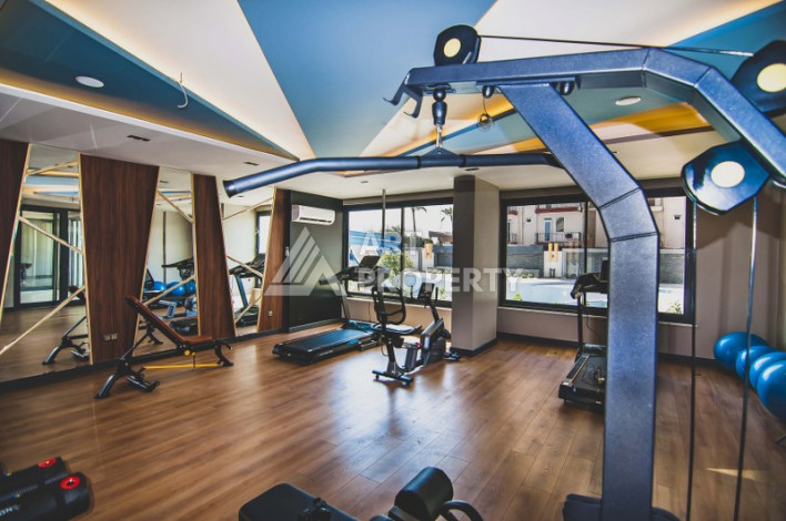 Апартаменты 1+1, 65м2, в резиденции класса люкс на первой береговой линии в Махмутларе - Ракурс 9