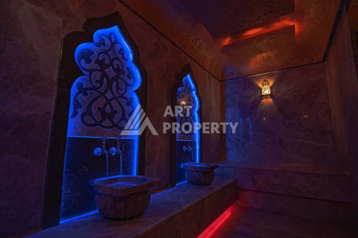 Апартаменты 1+1, 65м2, в резиденции класса люкс на первой береговой линии в Махмутларе - Ракурс 12