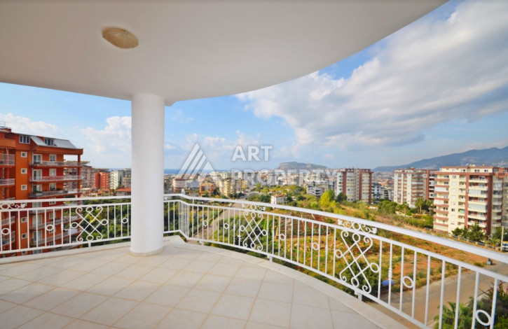 Апартаменты с шикарным видом на крепость Алании и море планировки 2+1, 120м2 - Ракурс 3