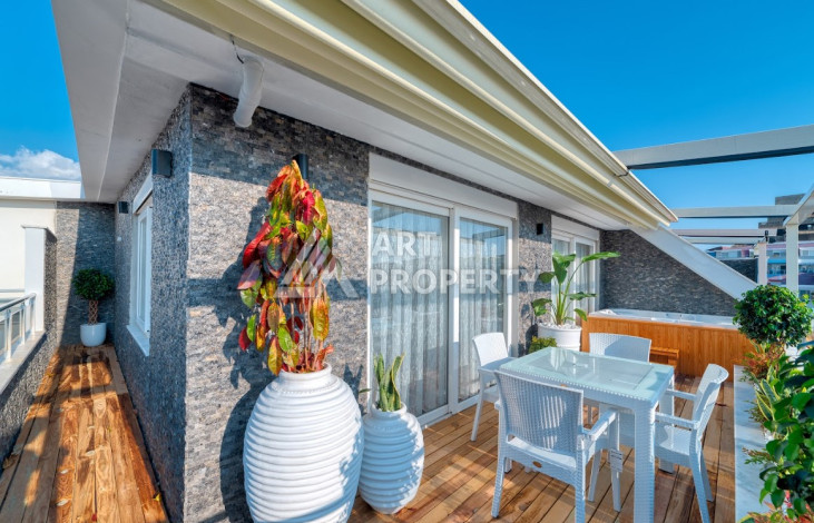 Дуплекс с джакузи на террасе в престижном районе Кестель планировки 3+2, 240м2 - Ракурс 26