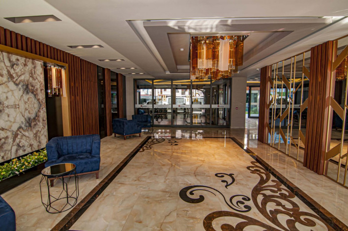 Новый шикарный комплекс на первой береговой линии в Махмутларе, Алания. - Ракурс 12