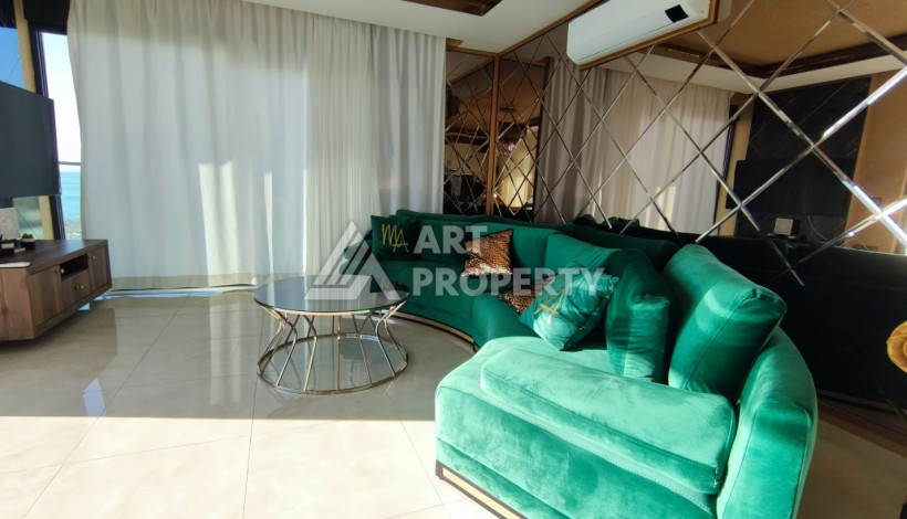 Меблированная квартира 1+1, 65м2, в резиденции класса люкс на первой береговой линии в Махмутларе - Ракурс 6