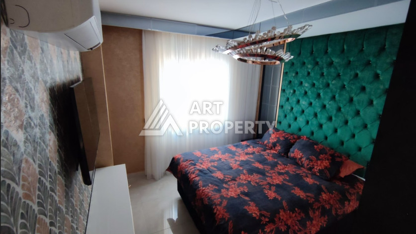 Меблированная квартира 1+1, 65м2, в резиденции класса люкс на первой береговой линии в Махмутларе - Ракурс 11