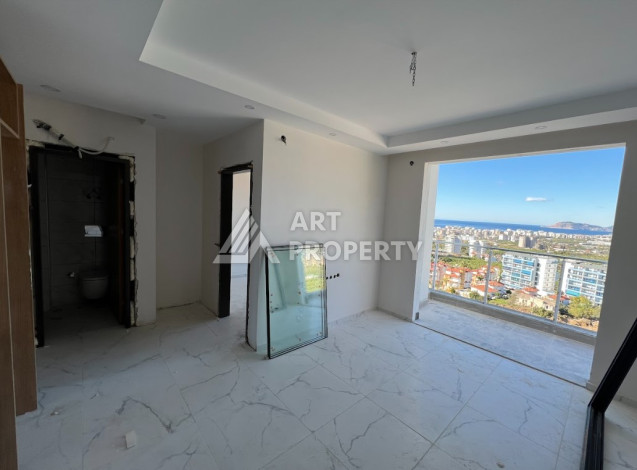 Апартаменты с восхитительным панорамным видом на море и город в районе Махмутлар, 1+1, 50м2 - Ракурс 2