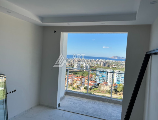 Апартаменты с восхитительным панорамным видом на море и город в районе Махмутлар, 1+1, 50м2 - Ракурс 4