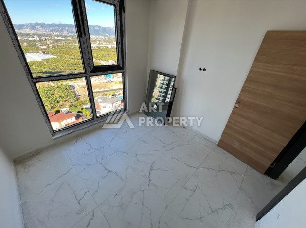 Апартаменты с восхитительным панорамным видом на море и город в районе Махмутлар, 1+1, 50м2 - Ракурс 12