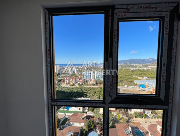 Апартаменты с восхитительным панорамным видом на море и город в районе Махмутлар, 1+1, 50м2 - Ракурс 13