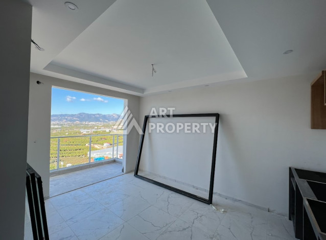 Апартаменты с восхитительным панорамным видом на море и город в районе Махмутлар, 1+1, 50м2 - Ракурс 16