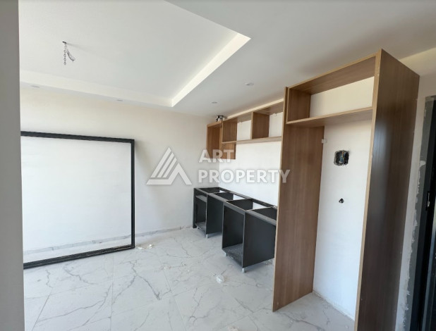 Апартаменты с восхитительным панорамным видом на море и город в районе Махмутлар, 1+1, 50м2 - Ракурс 17