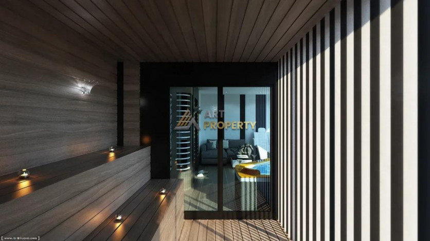 Инвестиционный проект в Махмутларе на центральной улице Барбарос в 150 м от моря, 85-168 м2 - Ракурс 2