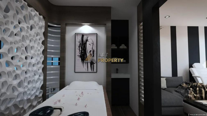 Инвестиционный проект в Махмутларе на центральной улице Барбарос в 150 м от моря, 85-168 м2 - Ракурс 3