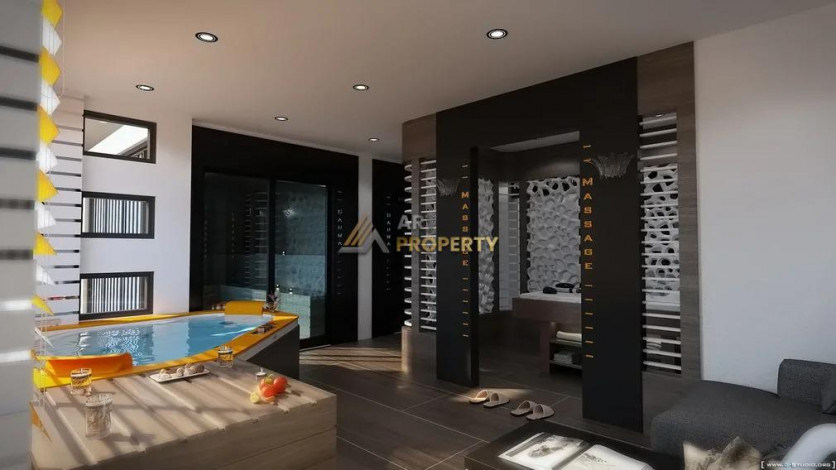 Инвестиционный проект в Махмутларе на центральной улице Барбарос в 150 м от моря, 85-168 м2 - Ракурс 6