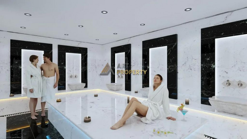 Инвестиционный проект в Махмутларе на центральной улице Барбарос в 150 м от моря, 85-168 м2 - Ракурс 10