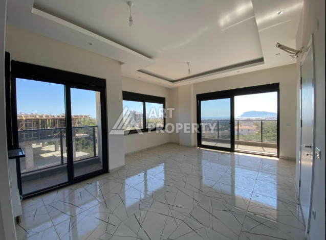 Просторные апартаменты с панорамными окнами в районе Оба, планировка 3+1, 140м2 - Ракурс 2