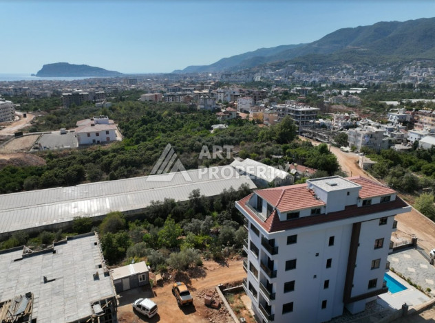 Просторные апартаменты с панорамными окнами в районе Оба, планировка 3+1, 140м2 - Ракурс 27