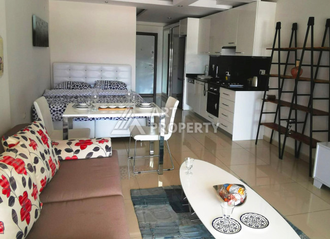 Апартаменты 1+0, 75м2, с большой террасой, в центральном районе Джикджилли - Ракурс 7