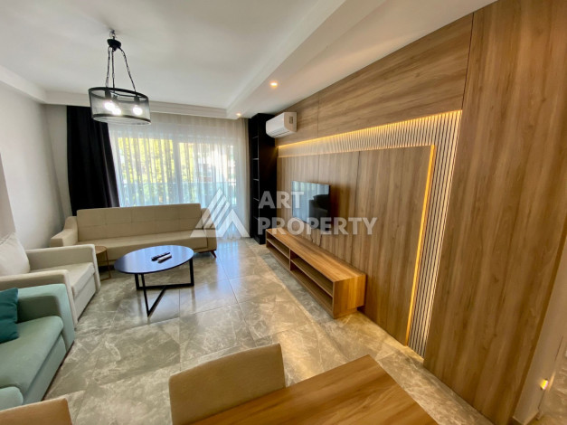 Меблированная квартира в комплексе с богатой инфраструктурой планировки 1+1 в районе Каргыджак, 52м2 - Ракурс 3