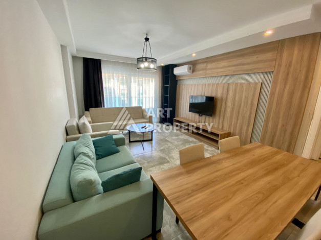 Меблированная квартира в комплексе с богатой инфраструктурой планировки 1+1 в районе Каргыджак, 52м2 - Ракурс 5