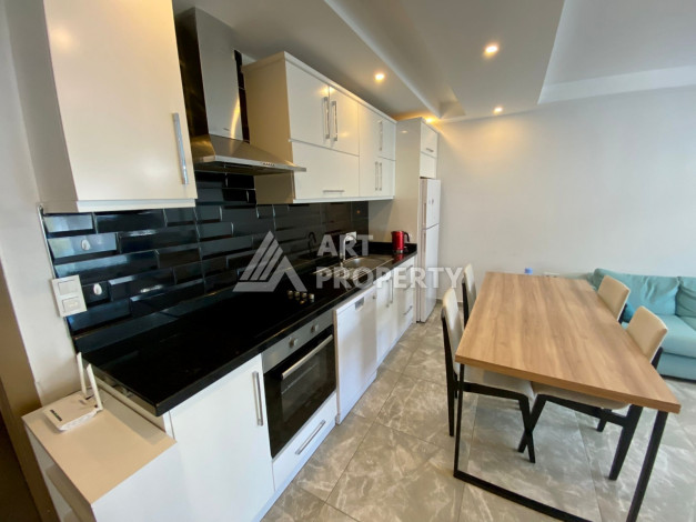 Меблированная квартира в комплексе с богатой инфраструктурой планировки 1+1 в районе Каргыджак, 52м2 - Ракурс 7