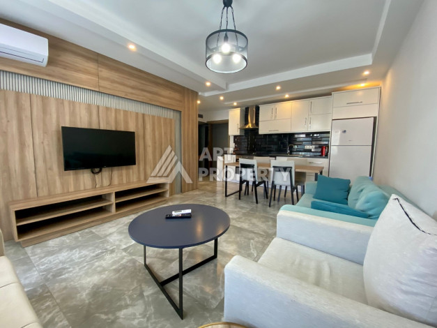 Меблированная квартира в комплексе с богатой инфраструктурой планировки 1+1 в районе Каргыджак, 52м2 - Ракурс 13