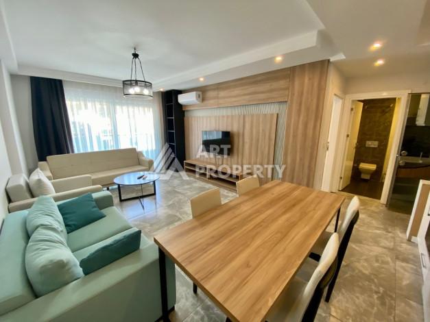 Меблированная квартира в комплексе с богатой инфраструктурой планировки 1+1 в районе Каргыджак, 52м2 - Ракурс 14