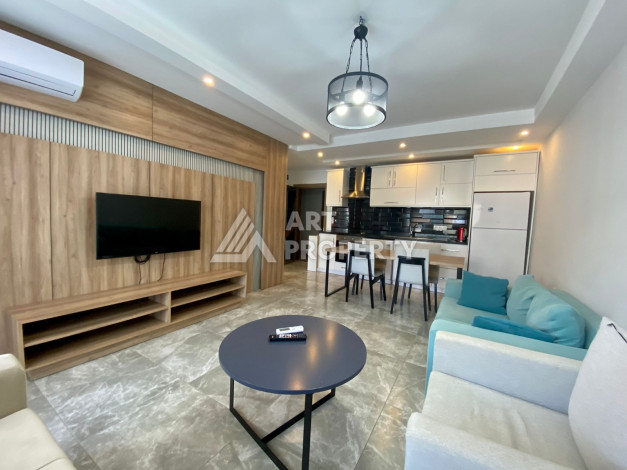 Меблированная квартира в комплексе с богатой инфраструктурой планировки 1+1 в районе Каргыджак, 52м2 - Ракурс 15