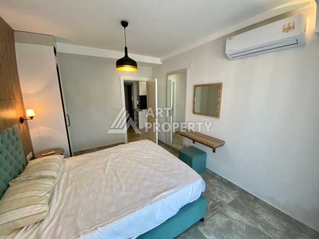 Меблированная квартира в комплексе с богатой инфраструктурой планировки 1+1 в районе Каргыджак, 52м2 - Ракурс 16