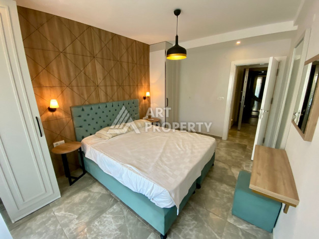 Меблированная квартира в комплексе с богатой инфраструктурой планировки 1+1 в районе Каргыджак, 52м2 - Ракурс 20