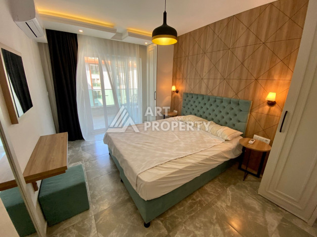 Меблированная квартира в комплексе с богатой инфраструктурой планировки 1+1 в районе Каргыджак, 52м2 - Ракурс 23