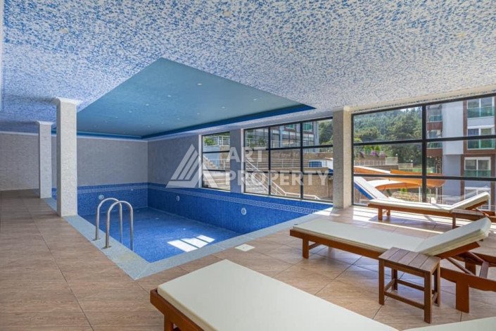 Меблированная квартира в комплексе с богатой инфраструктурой планировки 1+1 в районе Каргыджак, 52м2 - Ракурс 28