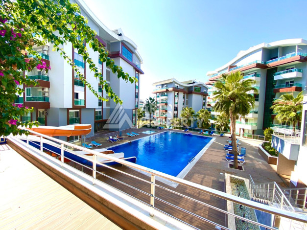 Меблированная квартира в комплексе с богатой инфраструктурой планировки 1+1 в районе Каргыджак, 52м2 - Ракурс 30