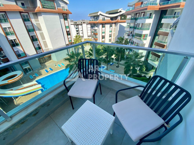 Меблированная квартира в комплексе с богатой инфраструктурой планировки 1+1 в районе Каргыджак, 52м2 - Ракурс 32