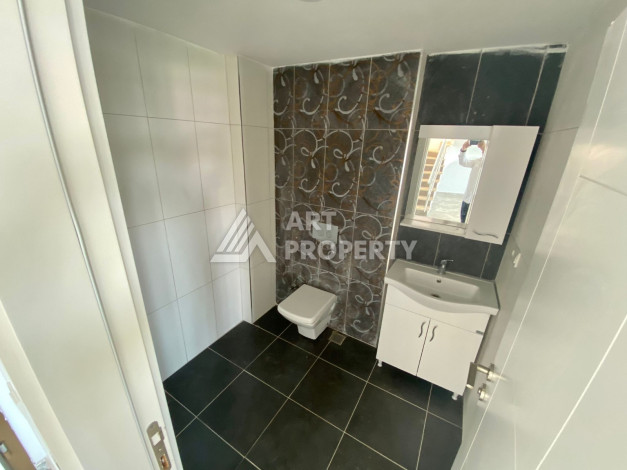 Просторный дуплекс с панорамными окнами и видом на море в районе Каргыджак, планировка 1+1, 78м2 - Ракурс 8