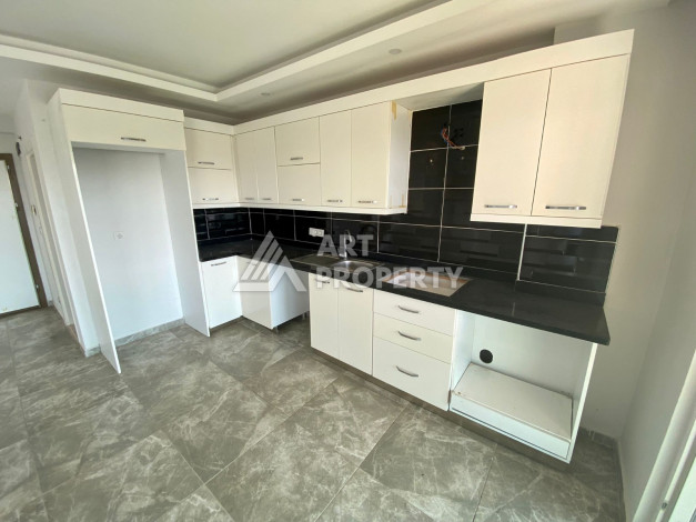 Просторный дуплекс с панорамными окнами и видом на море в районе Каргыджак, планировка 1+1, 78м2 - Ракурс 9