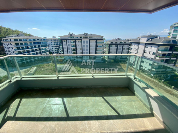 Просторный дуплекс с панорамными окнами и видом на море в районе Каргыджак, планировка 1+1, 78м2 - Ракурс 29