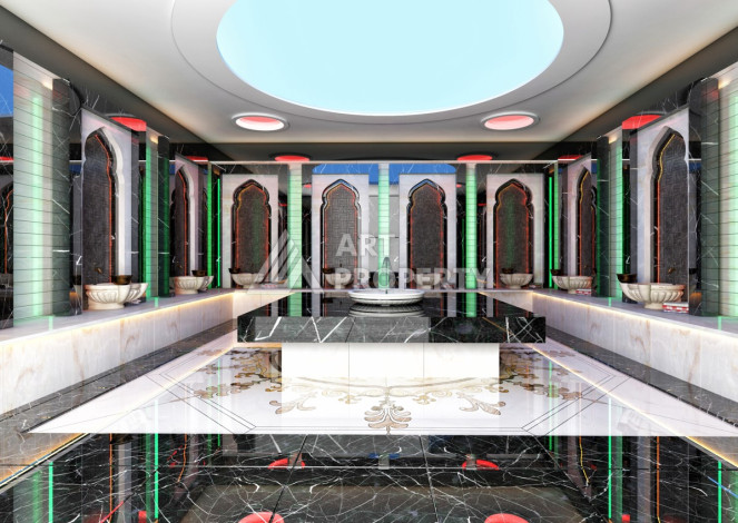 Квартира в новом комплексе с развитой инфраструктурой в районе Махмутлар планировки 1+1, 50м2 - Ракурс 13