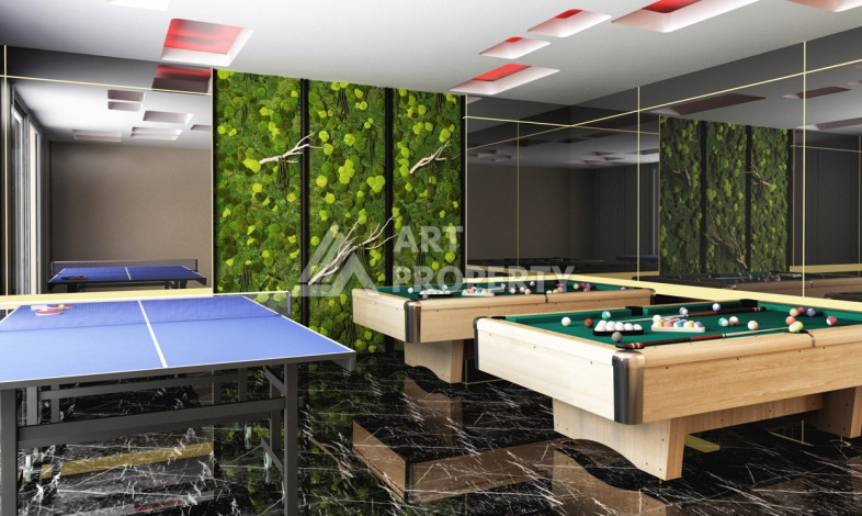 Квартира в новом комплексе с развитой инфраструктурой в районе Махмутлар планировки 1+1, 50м2 - Ракурс 14