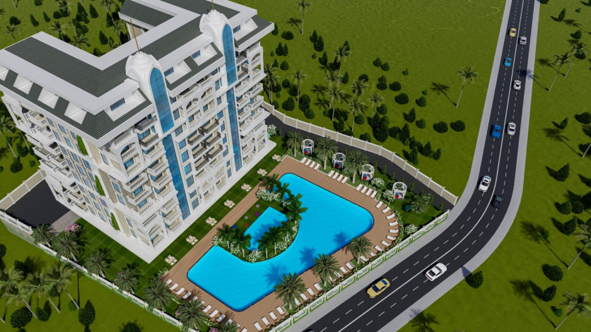 Инвестиционный проект, в живописном районе  Авсалар, Алания - Ракурс 7