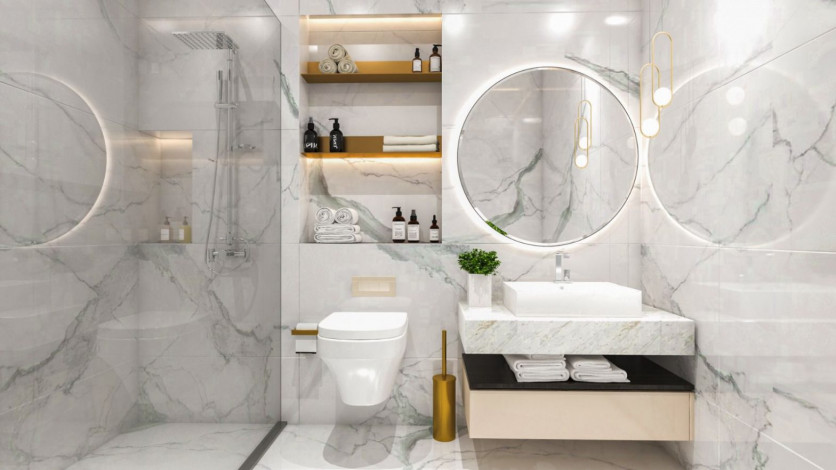 Новый высокодоходный инвестиционный проект в центральной части Алании в районе Клеопатры, 65-140 м2 - Ракурс 8