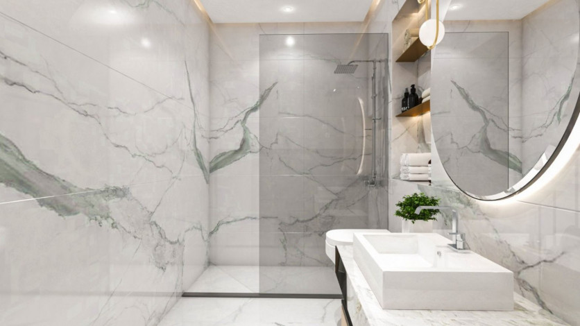 Новый высокодоходный инвестиционный проект в центральной части Алании в районе Клеопатры, 65-140 м2 - Ракурс 9