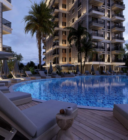 Новый высокодоходный инвестиционный проект в центральной части Алании в районе Клеопатры, 65-140 м2 - Ракурс 25