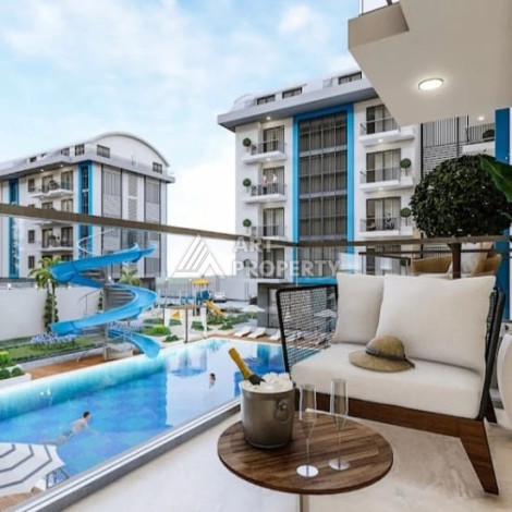 Апартаменты в новом жилом комплексе с богатой инфраструктурой планировки 1+1 в районе Оба, 50м2 - Ракурс 15