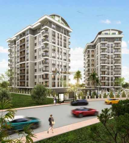 Новый высокодоходный инвестиционный проект в центральной части Алании в районе Клеопатры, 65-140 м2 - Ракурс 29