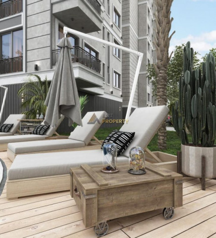 Новый высокодоходный инвестиционный проект в центральной части Алании в районе Клеопатры, 65-140 м2 - Ракурс 36