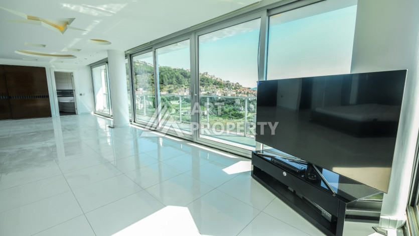 Шикарная и современная вилла с великолепным видом в районе Тепе в Алании. Планировка 4+2, 366м2 - Ракурс 15